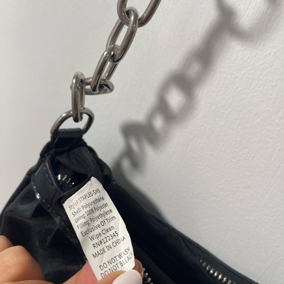 ASOS Black Croc Shoulder Bag - Picture 7 of 7